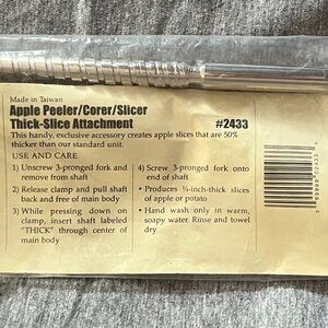 Pampered Chef Apple Peeler Thick Slice Attachment #2433